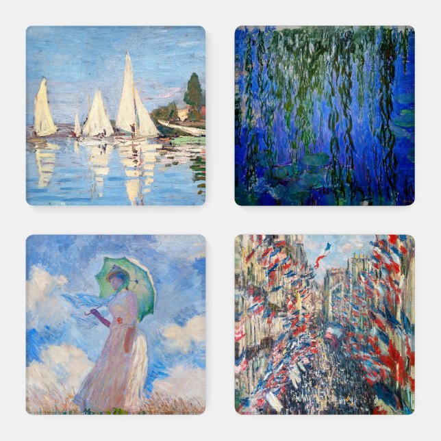 Claude Monet Masterpieces selection Coaster Set (Set)