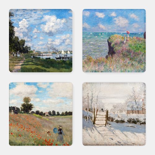 Claude Monet _ Masterpieces Selection Coaster Set