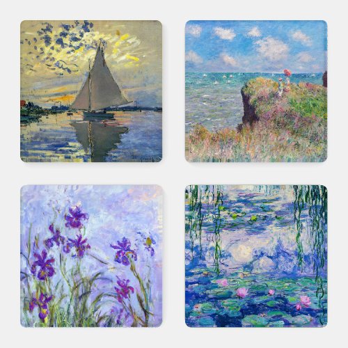 Claude Monet Masterpieces selection Coaster Set