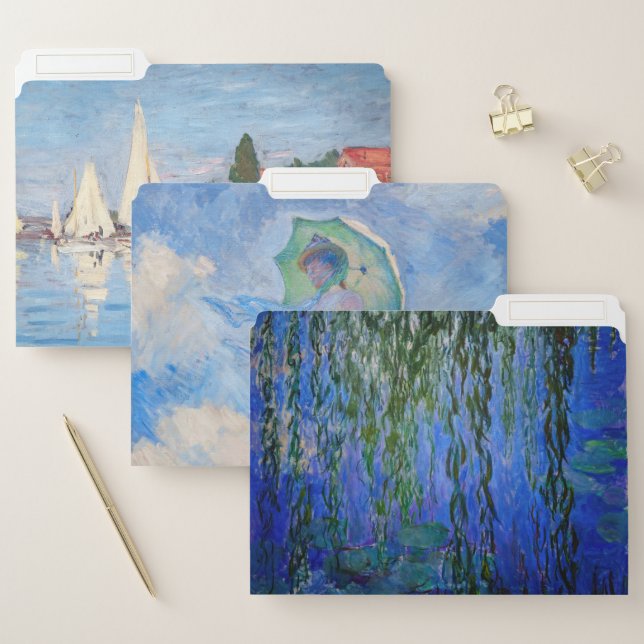 Claude Monet Masterpieces selection File Folder (Set)