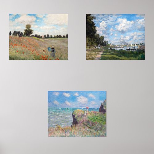 Claude Monet _ Masterpieces Selection Wall Art Sets