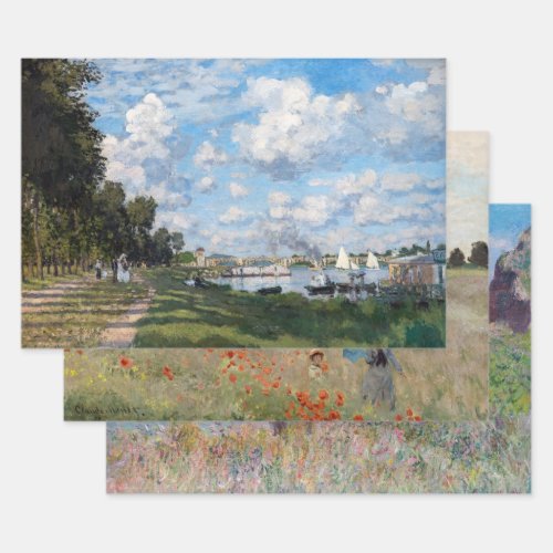 Claude Monet _ Masterpieces Selection Wrapping Paper Sheets