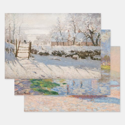 Claude Monet _ Masterpieces Selection Wrapping Paper Sheets