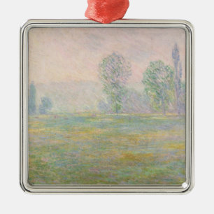 Claude Monet Meadows in Giverny, 1888 Metal Ornament