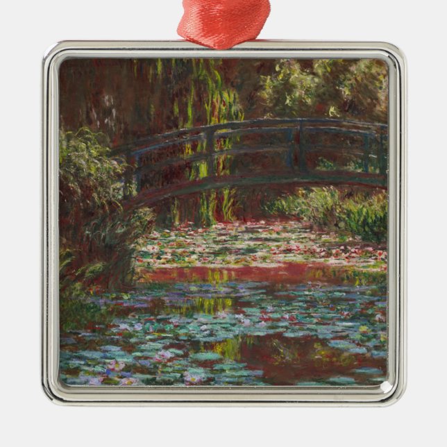 Claude Monet Metal Ornament (Front)