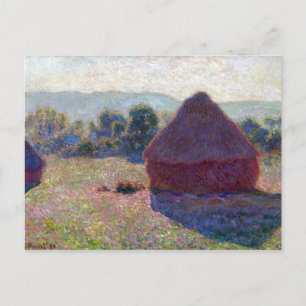 Claude Monet Meules, Milieu du Jour Postcard