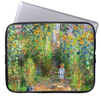 Claude Monet: Monet's Garden at Vétheuil Laptop Sleeve