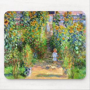 Claude Monet: Monet's Garden at Vétheuil Mouse Pad