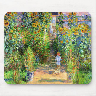 Claude Monet: Monet's Garden at Vétheuil Mouse Pad