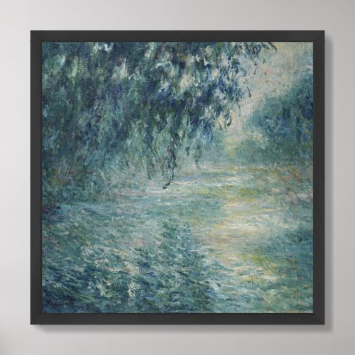 Claude Monet Morning on the Seine framed wall art