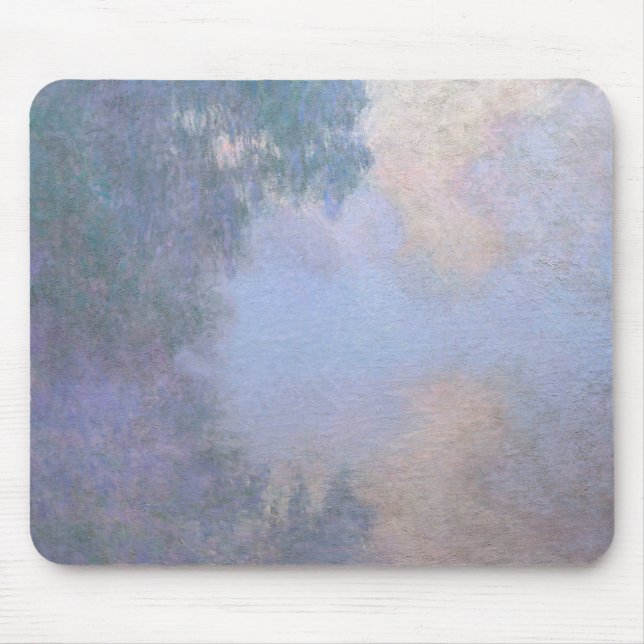 CLAUDE MONET "MORNING ON THE SEINE" MOUSE PAD (Front)