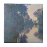 Claude Monet | Morning on the Seine near Giverny Ceramic Tile<br><div class="desc">Morning on the Seine near Giverny by Claude Monet � Bridgeman Images</div>