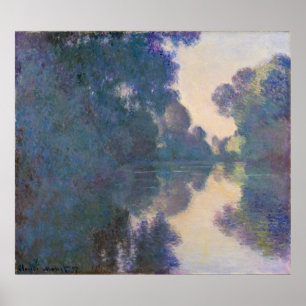 Claude Monet   Morning on the Seine near Giverny Poster