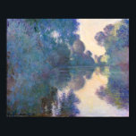 Claude Monet Morning on the Seine near Giverny Poster<br><div class="desc">Claude Monet Morning on the Seine near Giverny Vintage Impressionist Artwork</div>