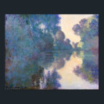 Claude Monet Morning on the Seine near Giverny Poster<br><div class="desc">Claude Monet Morning on the Seine near Giverny Vintage Impressionist Artwork</div>