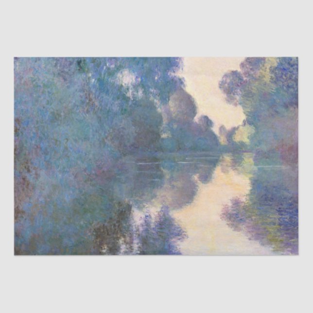 Claude Monet Morning on the Seine near Giverny Tissue Paper (Front)