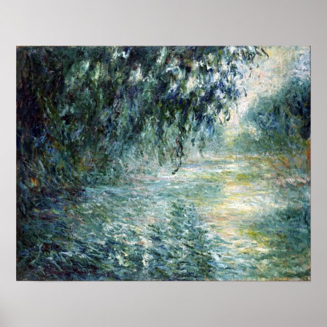 Claude Monet Morning on the Seine Poster (Front)