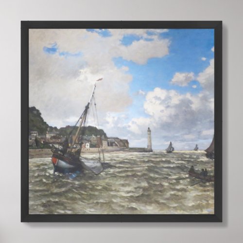 Claude Monet Mouth of the Seine framed wall art