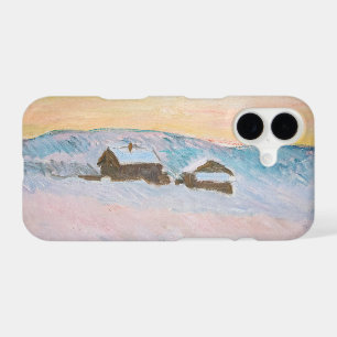 Claude Monet - Norway Landscape, Blue Houses iPhone 17 Case