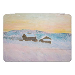 Claude Monet - Norway Landscape, Blue Houses iPad Pro Cover