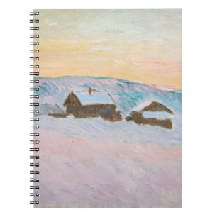 Claude Monet - Norway Landscape, Blue Houses Notebook