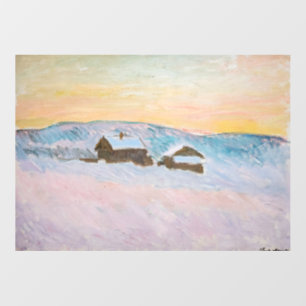 Claude Monet - Norway Landscape, Blue Houses Wall Decal