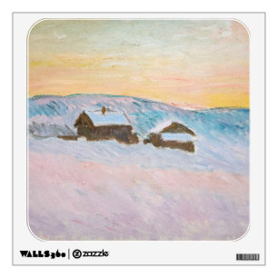 Claude Monet - Norway Landscape, Blue Houses Wall Decal