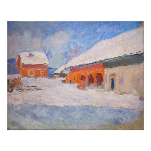 Claude Monet _ Norway Red Houses at Bjornegaard Photo Print