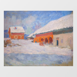 Claude Monet - Norway, Red Houses at Bjornegaard Wall Decal