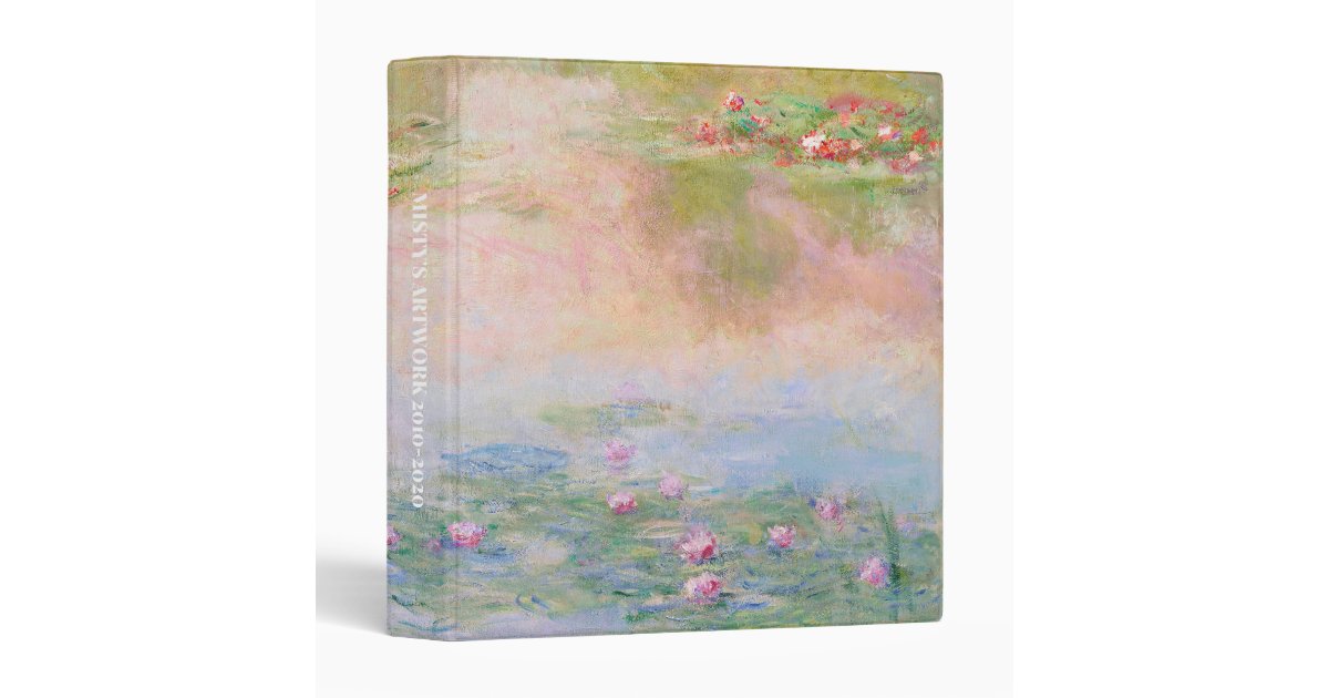 CLAUDE MONET Nymphéas 3 Ring Binder
