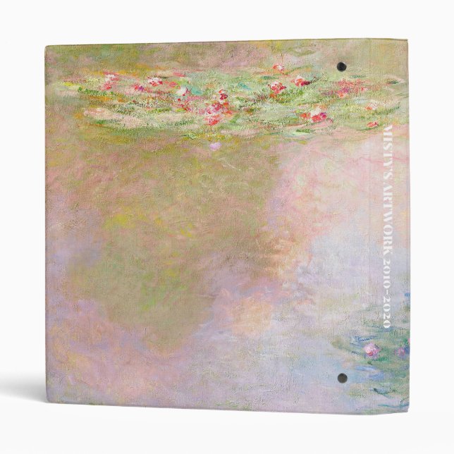 CLAUDE MONET Nymphéas 3 Ring Binder