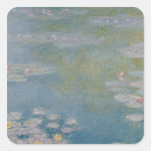 Claude Monet Nympheas at Giverny, 1908 Square Sticker