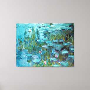 Claude Monet Nympheas Water Lilies Flowers Pond  Canvas Print