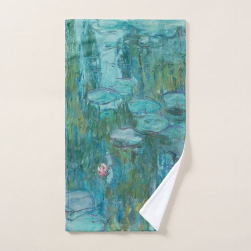Claude Monet _ Nympheas _ Water Lilies Painting Hand Towel