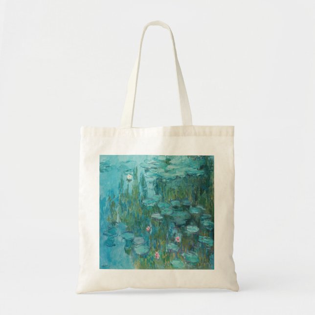 Claude Monet - Nympheas - Water Lilies Painting Tote Bag (Front)