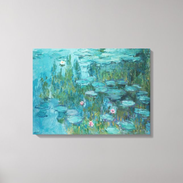 Claude Monet - Nymphéas - Water Lilies - Sea lions Canvas Print (Front)
