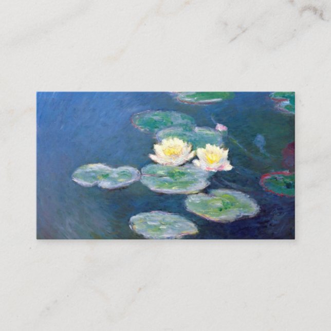Claude Monet - Original Water Lilies Detailed Business Card (Front)