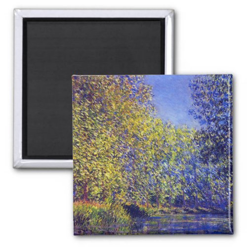 Claude Monet painting bend in Epte near Giverny Magnet