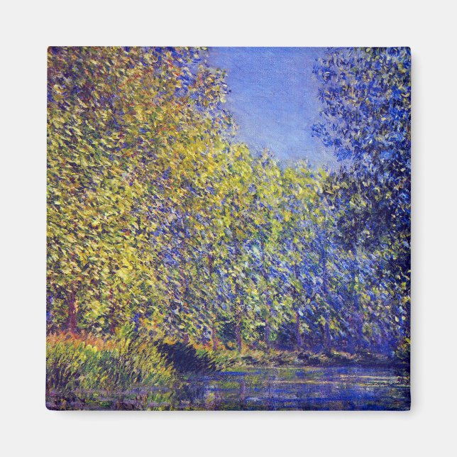Claude Monet painting bend in Epte near Giverny Magnet (Front)