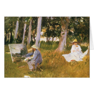 Claude Monet Painting, Edge of a Wood by Sargent