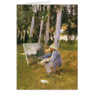 Claude Monet Painting, Edge of a Wood by Sargent