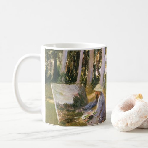 Claude Monet Painting Edge of a Wood by Sargent Coffee Mug