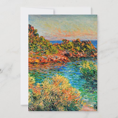 Claude Monet painting Near Monte Carlo Card