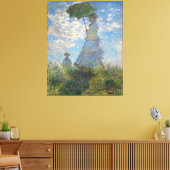 Claude Monet Painting of Lady with Parasol  Canvas Print (Insitu(LivingRoom))