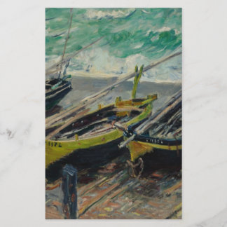 Claude Monet Painting Oil Canvas Artistic Nature Stationery