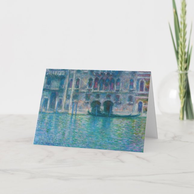 Claude Monet - Palazzo da Mula Card (Front)