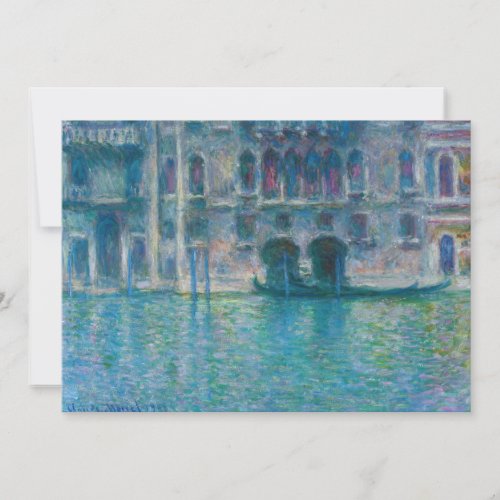 Claude Monet _ Palazzo da Mula Invitation