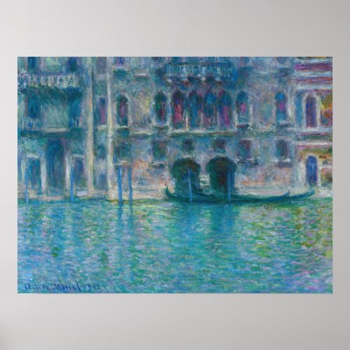 Claude Monet _ Palazzo da Mula Poster