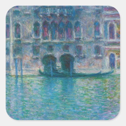 Claude Monet _ Palazzo da Mula Square Sticker
