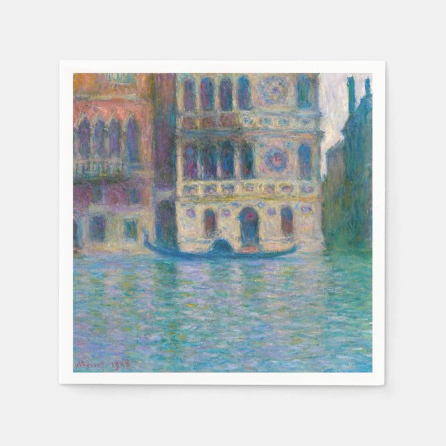 Claude Monet - Palazzo Dario Napkins (Front)